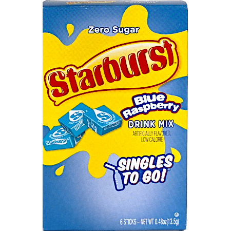Starburst Zero Sugar Singles-to-go Blue Raspberry